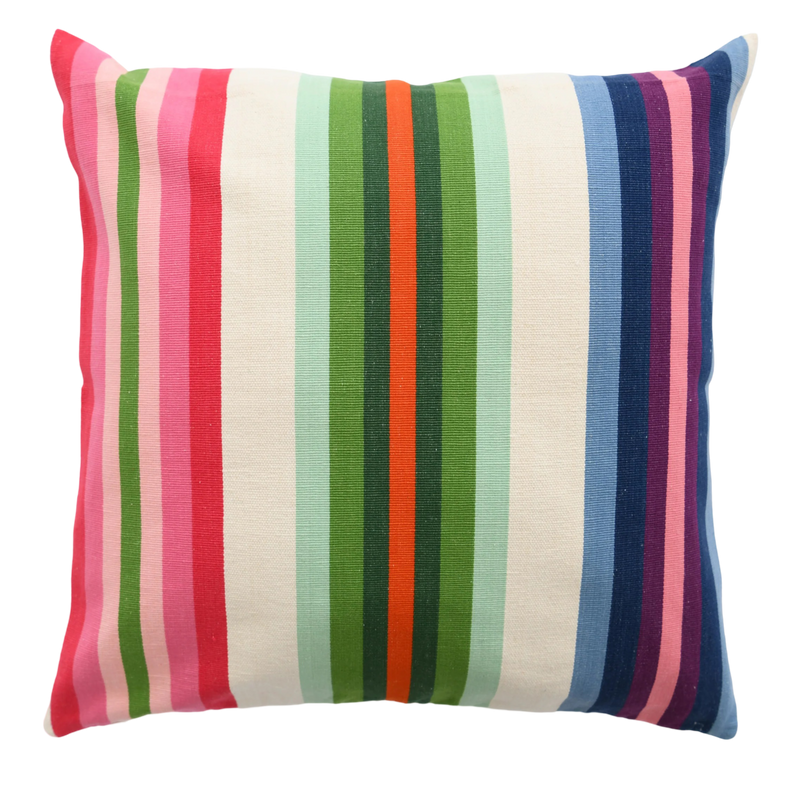 Rainbow Stripe Pillow