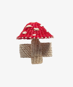 Woven Napkin Ring - Mushroom