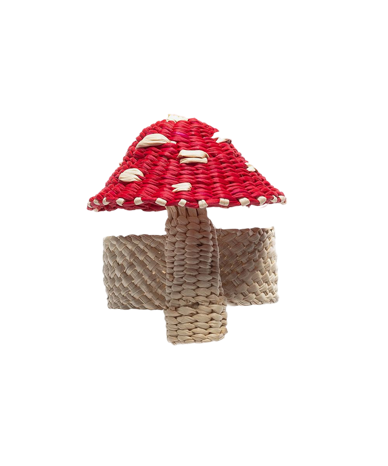 Woven Napkin Ring - Mushroom