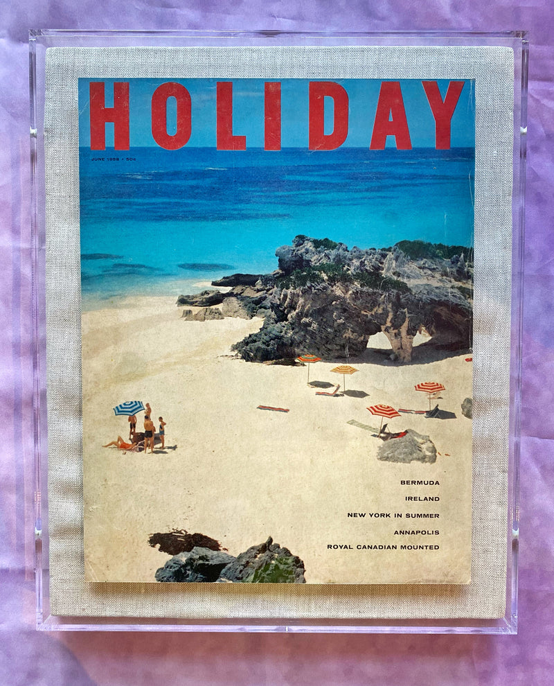 Framed Holiday Magazine Cover - June 1958, "Bermuda"