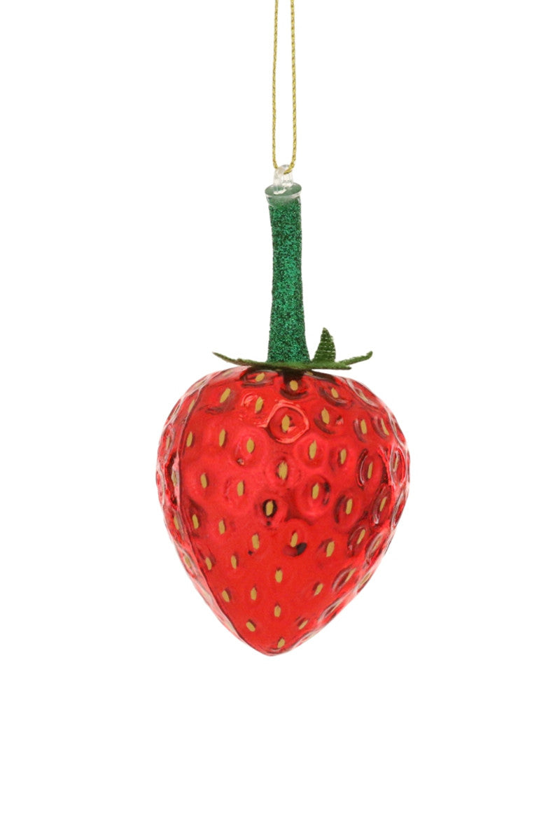 Glitter Strawberry Ornament